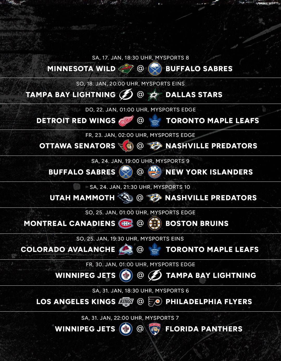 NHL Januar