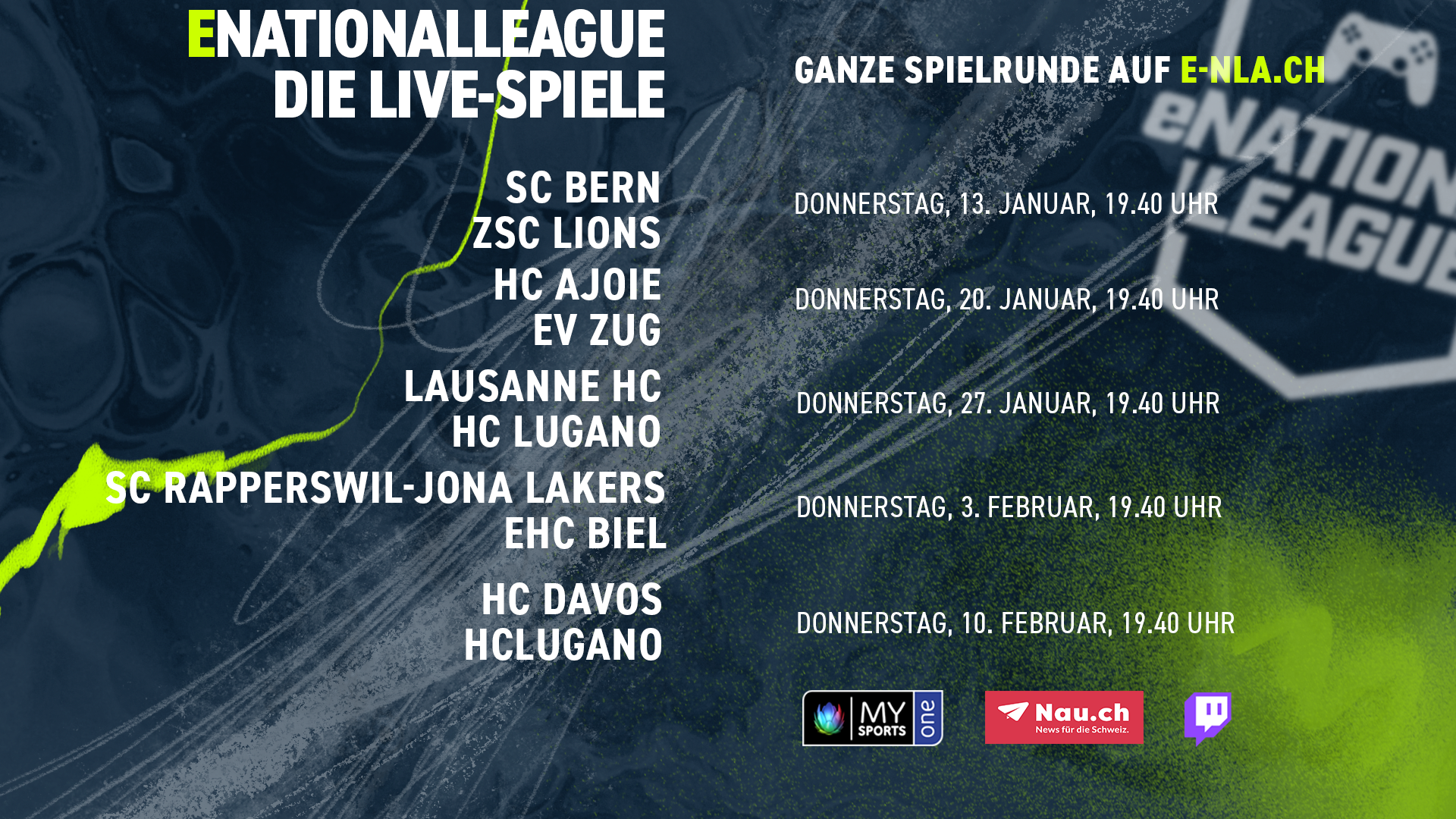 eNationalleague: Start in die zweite Saison! 