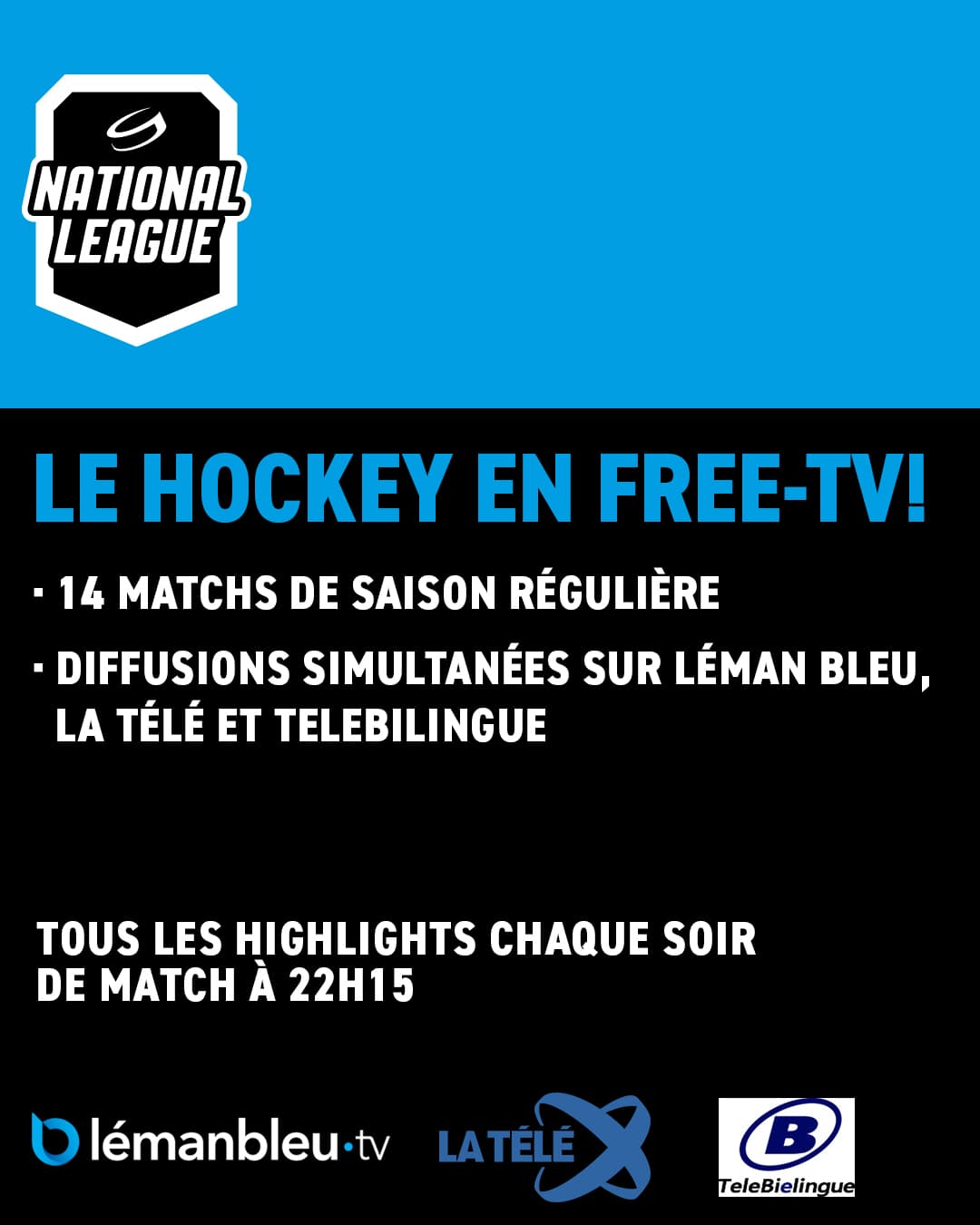Le hockey en free tv romandie 