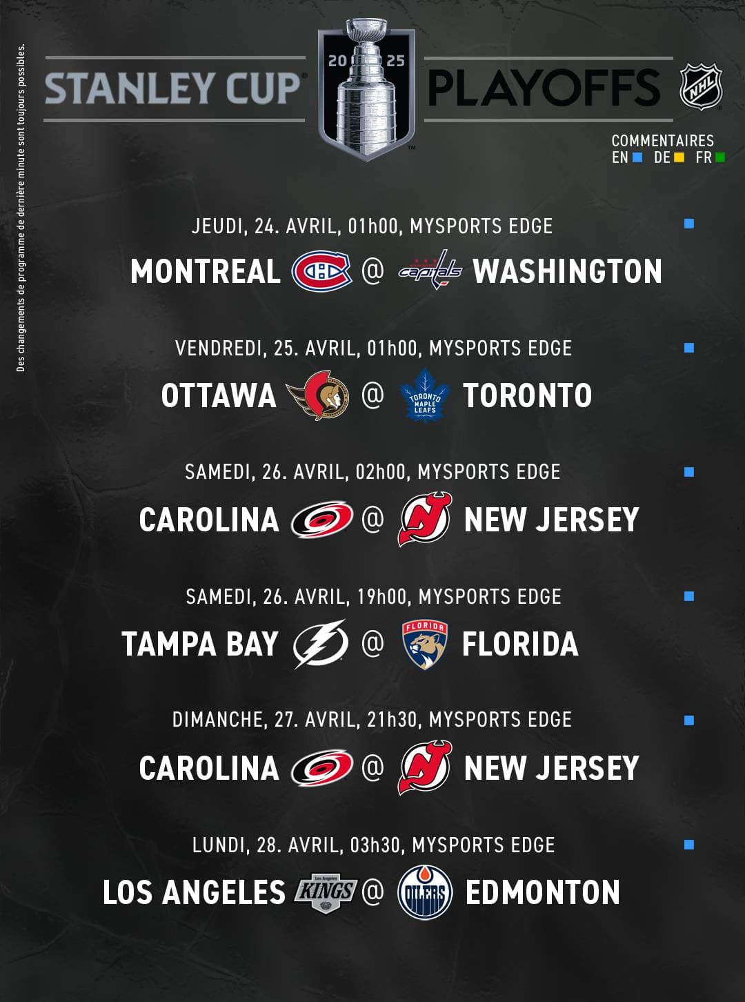 NHL Playoffs FR