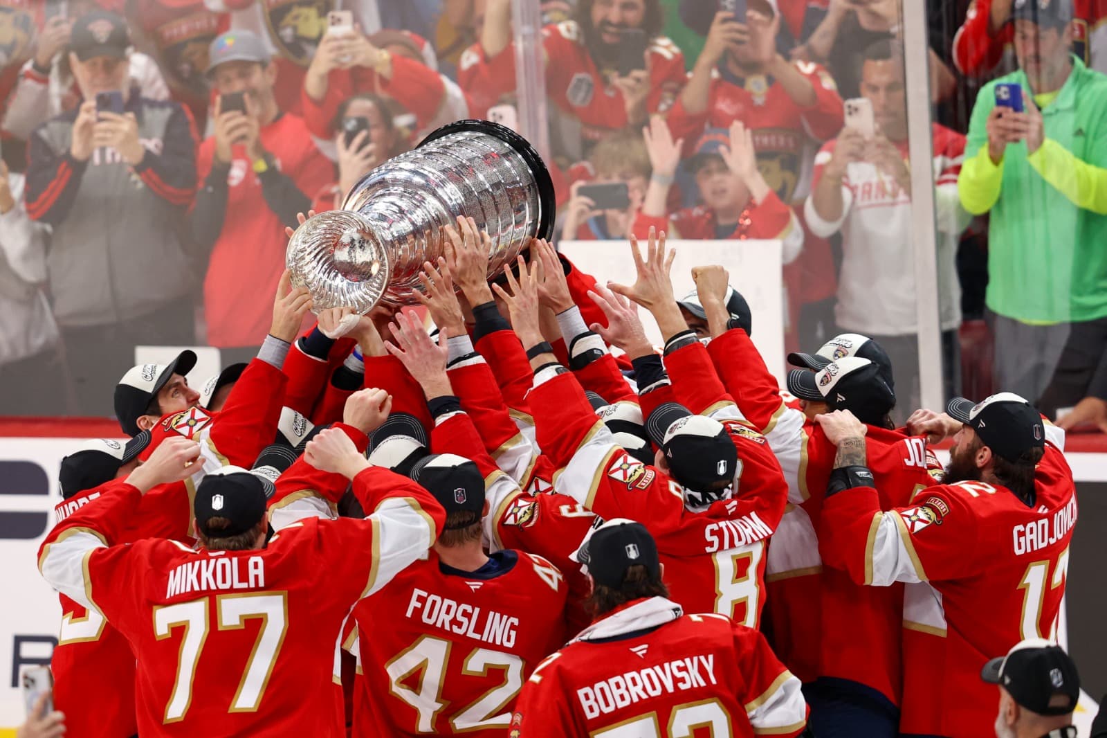 Florida Panthers beim Sieg des Stanley Cup