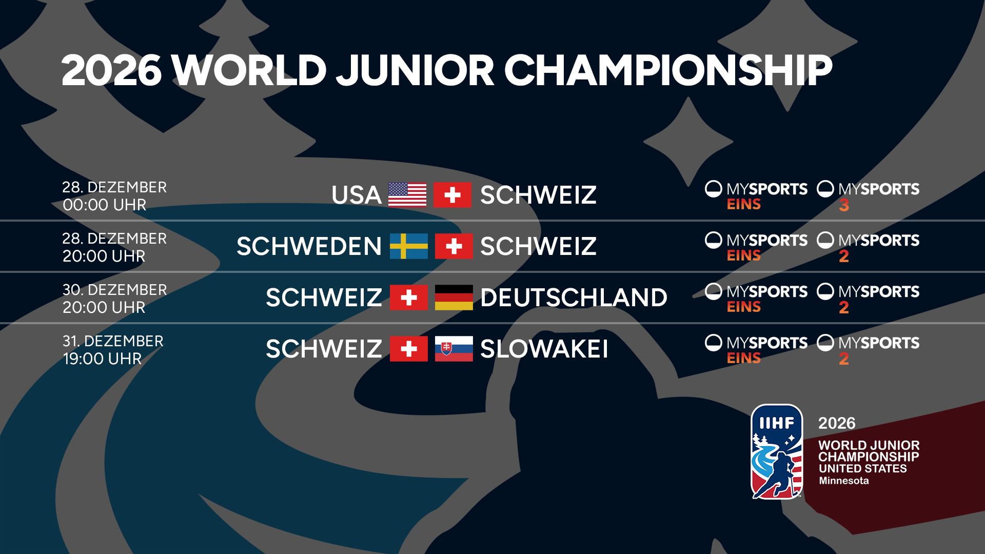 Spielplan U20-WM Deutsch