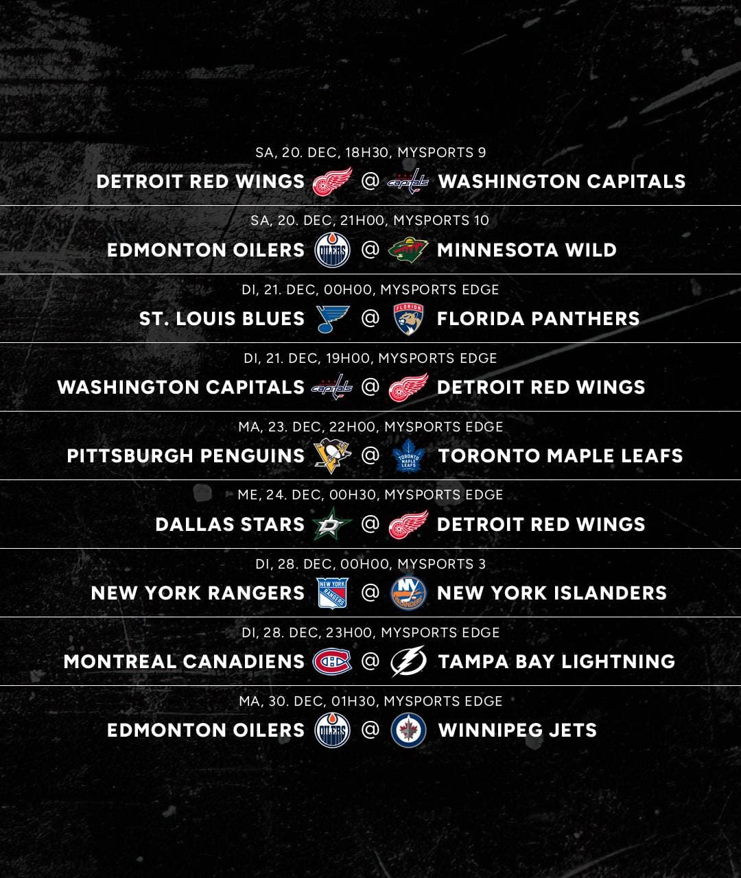 NHL Dec